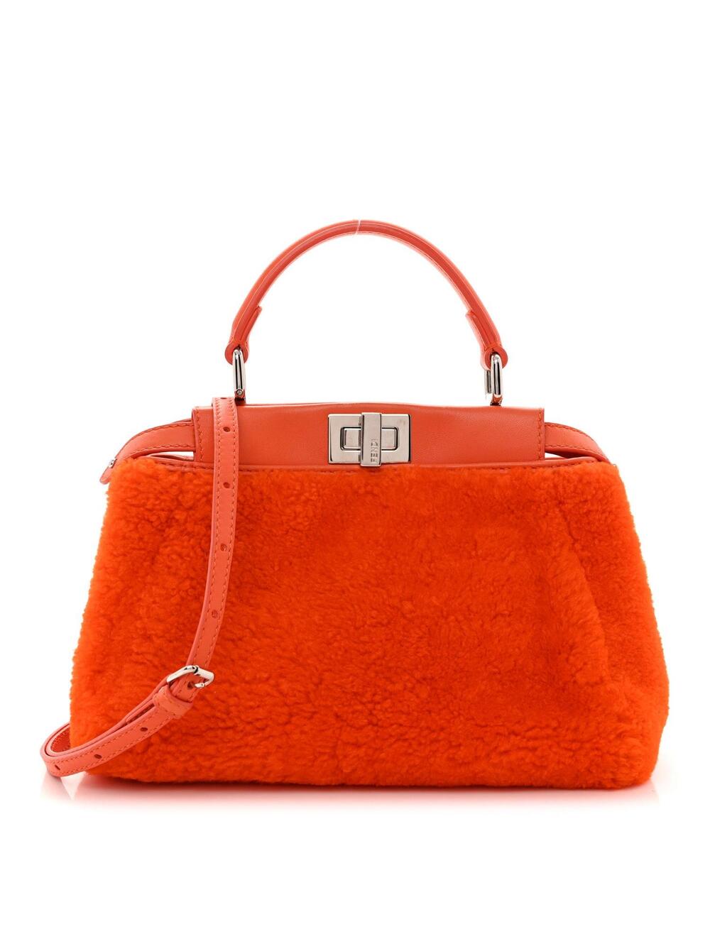 Fendi Shearling Nappa Mini Peekaboo #360805F79B
